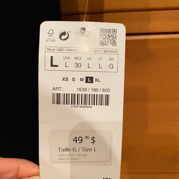 Zara Black Velvet Dress with Lace Back NEW NWT - Picture 7 of 8